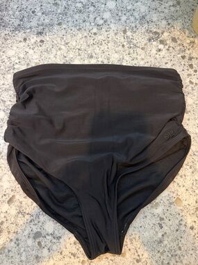 Albion Black Swimwear Bottoms high rise size small